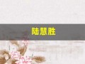 陆慧胜(陆慧胜韩国)